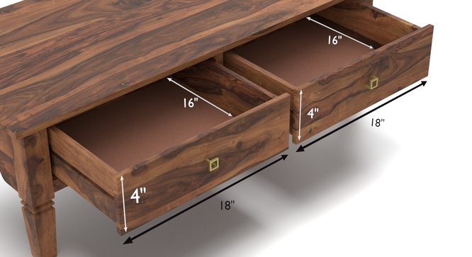 Malabar Storage Coffee Table(Teak)